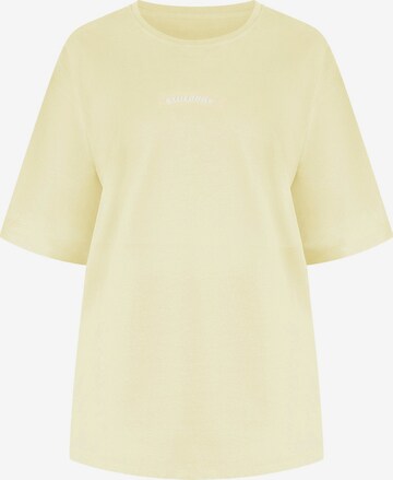 Smilodox Oversized Shirt 'Benetta' in Yellow: front