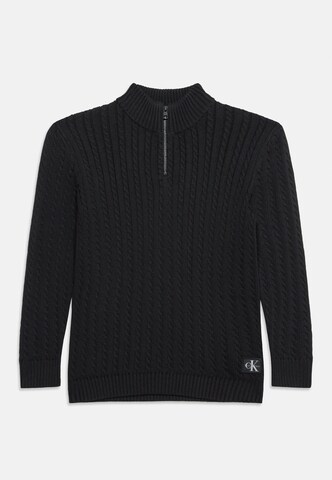 Calvin Klein Jeans Trui in Zwart: voorkant
