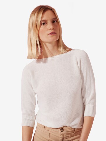 Pull-over 'Dolman' MORE & MORE en blanc : devant