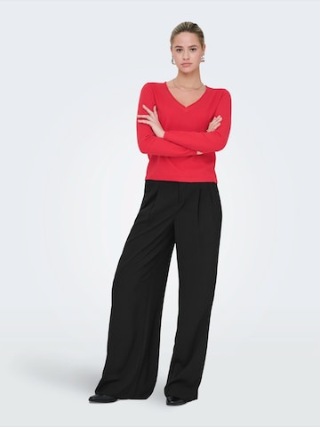 ONLY Svetr 'ONLLOYAL' – červená