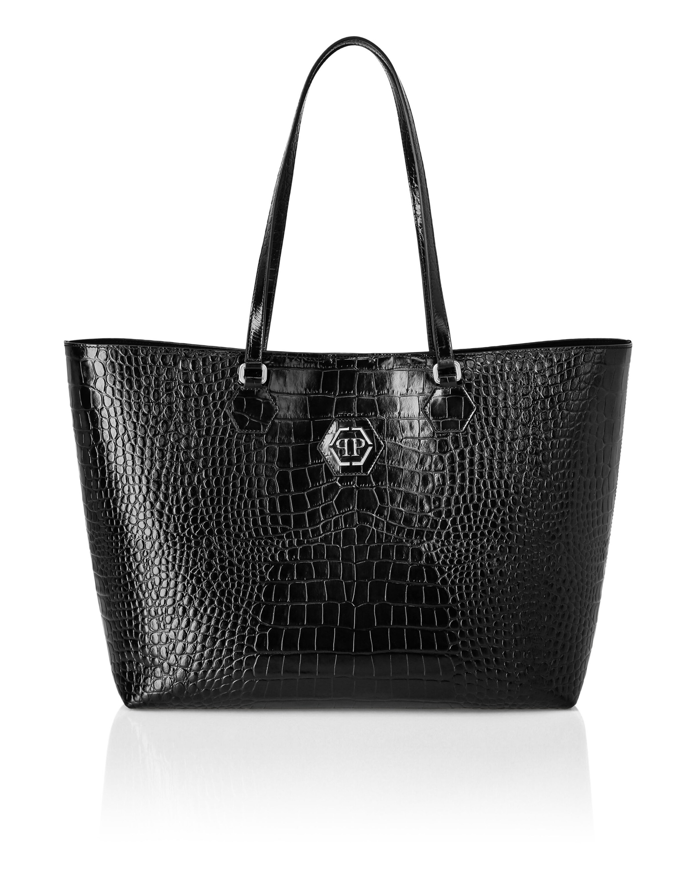 Philipp Plein Shopper in Zwart: voorkant