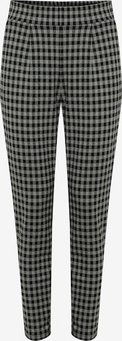 ICHI Slim fit Pants 'IHKATE CHECKY PA2' in Grey: front
