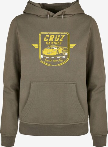ABSOLUTE CULT Sweatshirt 'Cars - Cruz Ramirez' in Grün: predná strana
