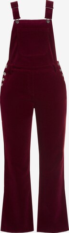 Ulla Popken Boot cut Overalls in Red: front