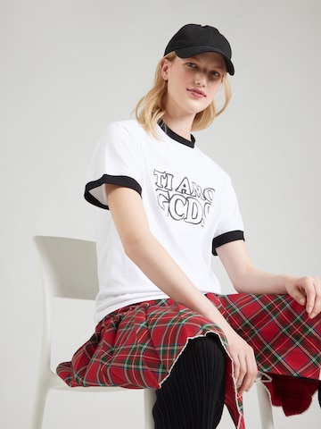 GCDS Футболка 'TI AMO GCDS' в Белый: спереди