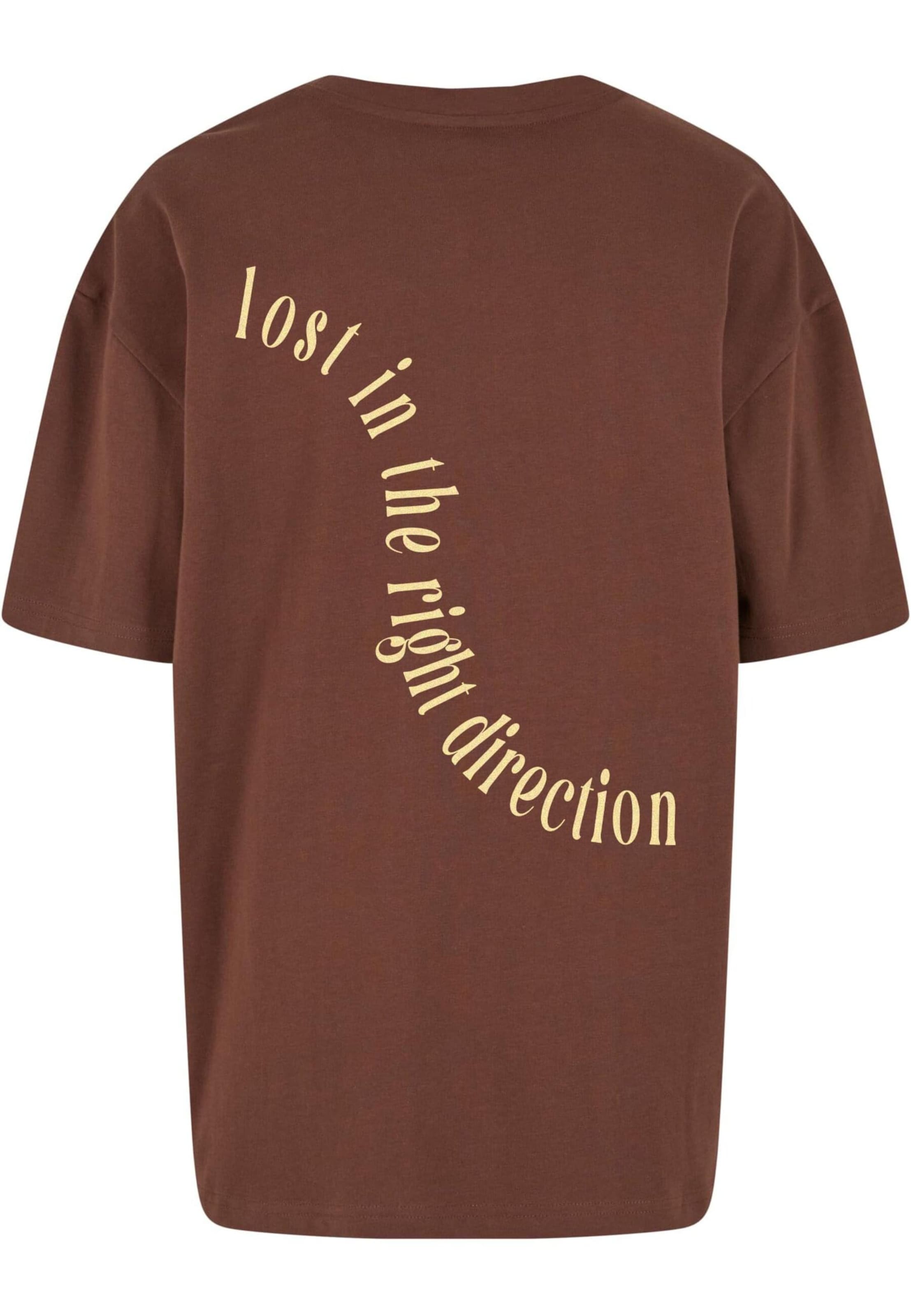 T-Shirt 'Right Direction' Lost Youth en marron