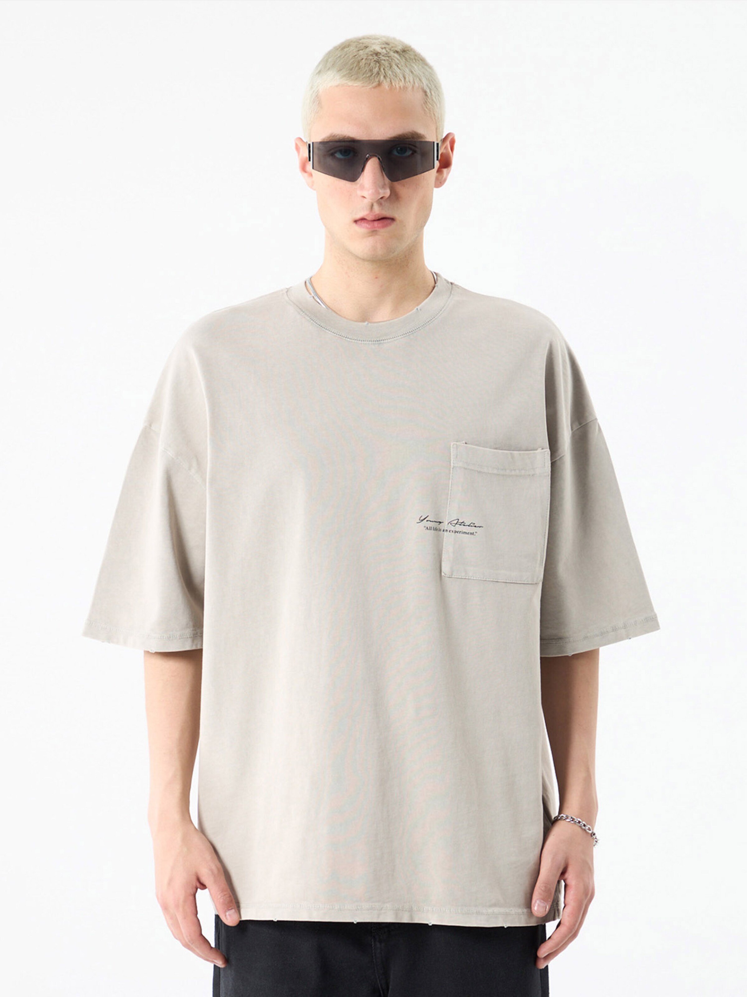 VAMOS CLO Футболка в Серый: спереди