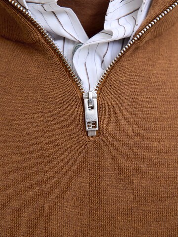 JACK & JONES Свитер 'JJEEmil' в Коричневый