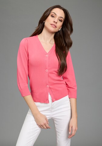 Bruno Banani LM Strickjacke in Pink: Vorderseite