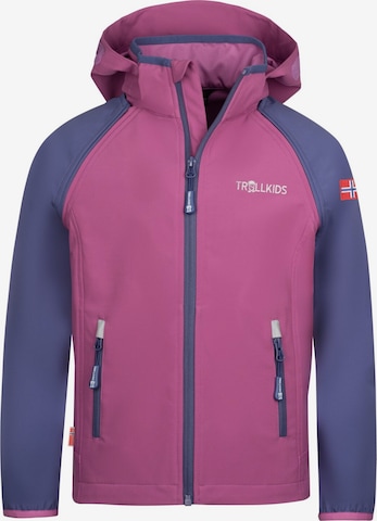 TROLLKIDS Outdoor jacket in Pink: front