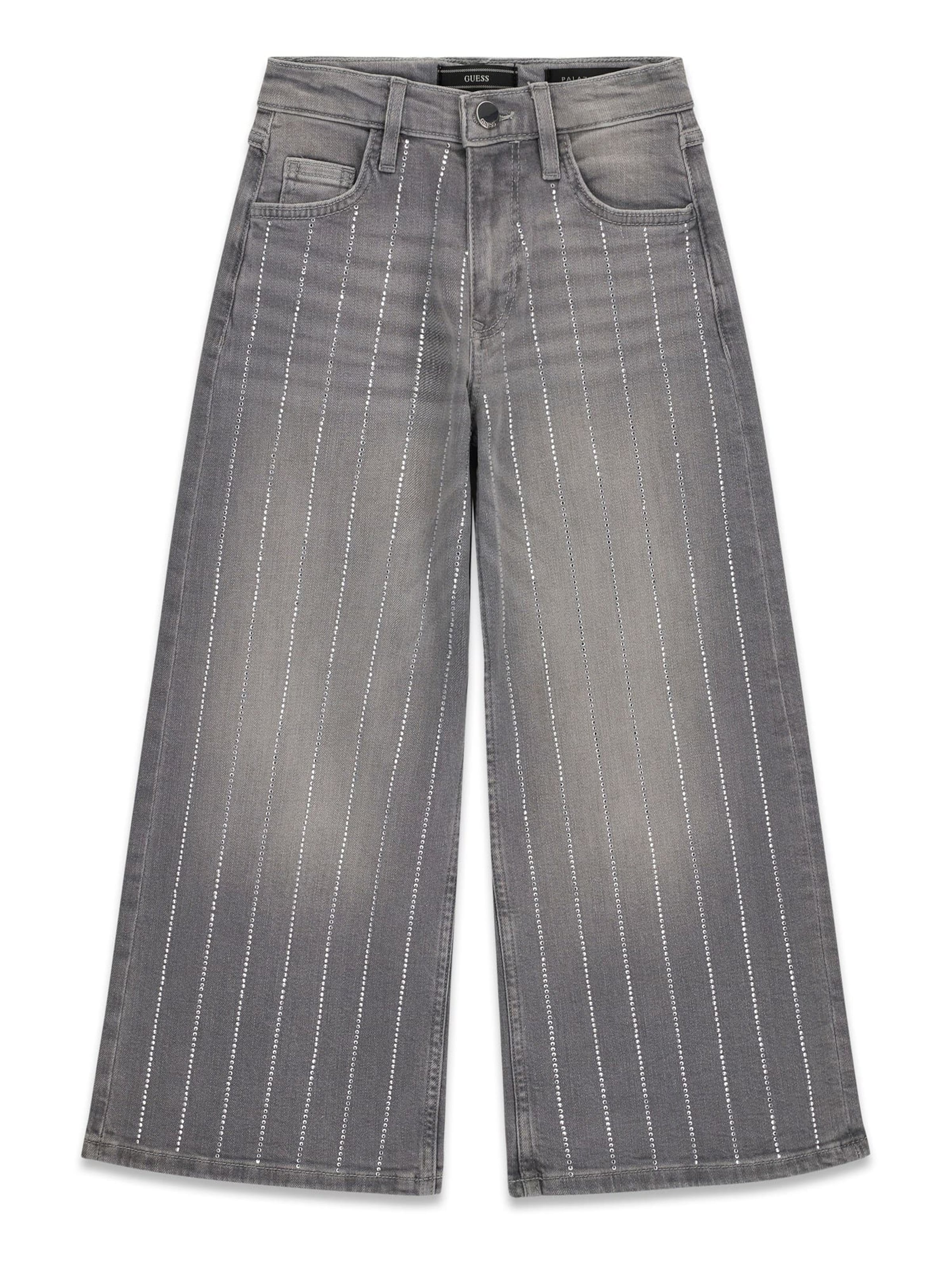 GUESS Wide leg Jeans in Grey: front
