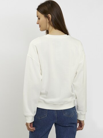 Sweat-shirt ' DARLIN ' FRESHLIONS en blanc