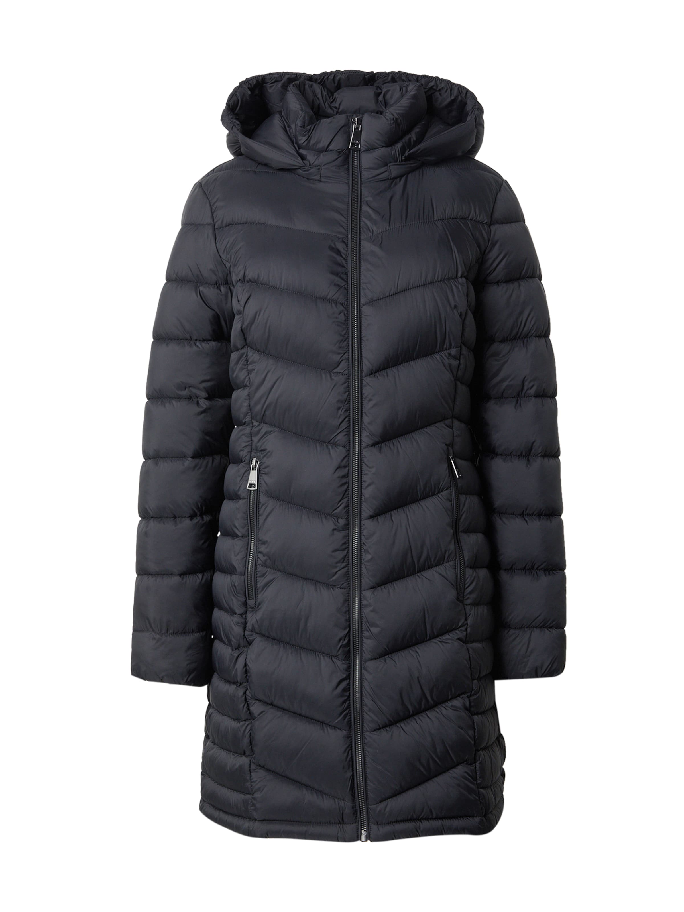 DKNY Zimski plašč | črna barva: sprednja stran