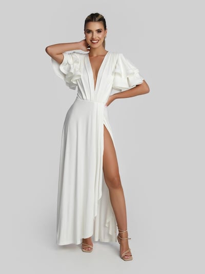 Madnezz House Robe 'Salome' en 40 en blanc cassé, Vue avec produit