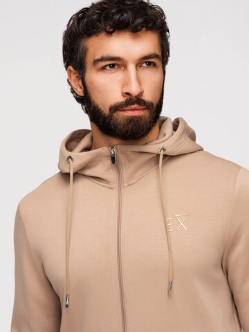 Ombre Sweat jacket in Beige