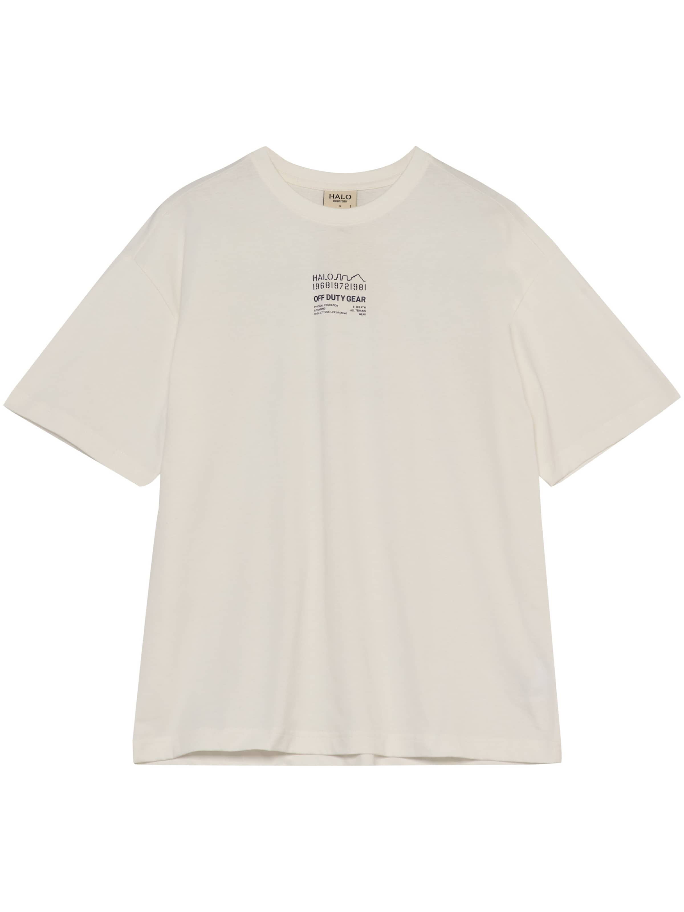 HALO Shirt in de kleur Zwart / Offwhite, Productweergave