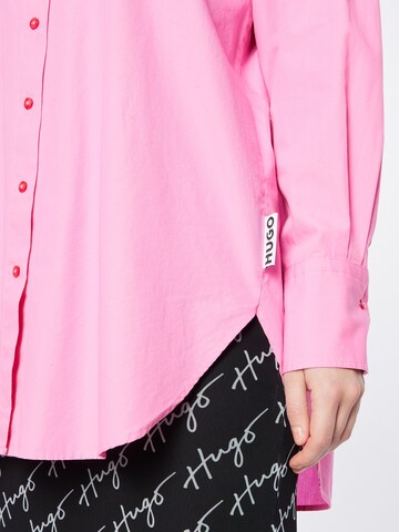 Camicia da donna 'Ennia' di HUGO in rosa