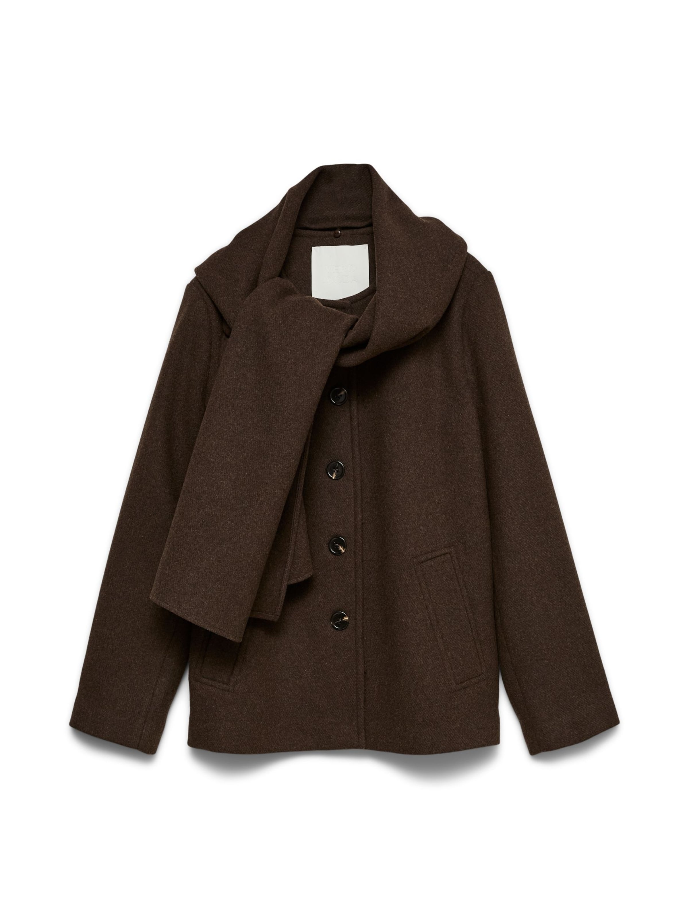 VERO MODA Tussenmantel 'VMUnalaura' in Bruin: voorkant