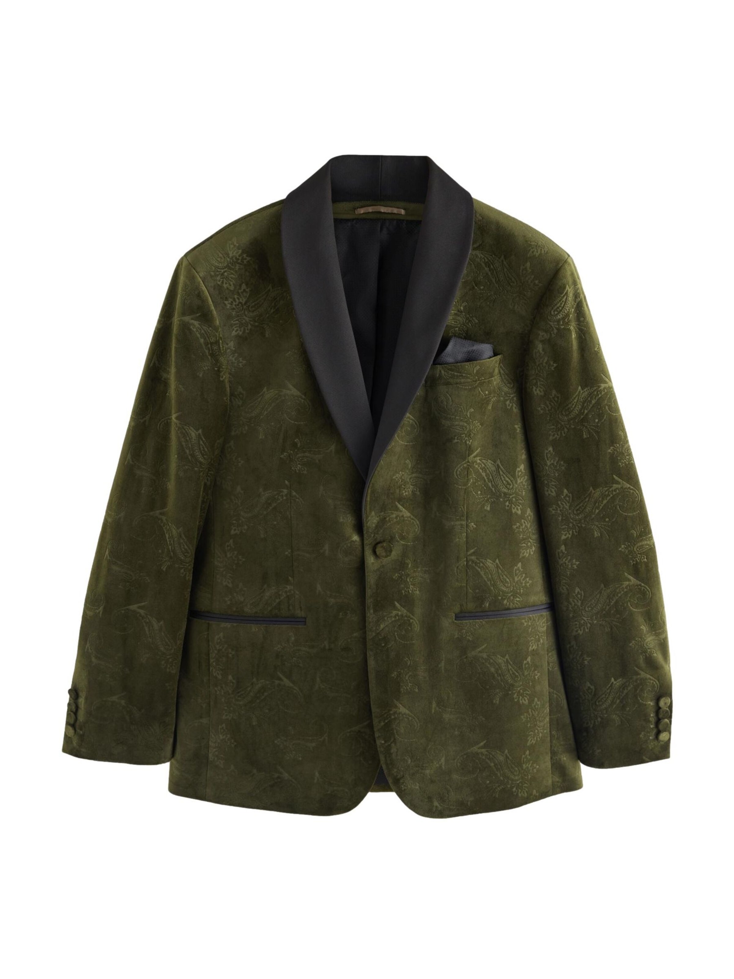 Next Regular Fit Sakko in Grün: Vorderseite