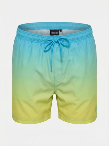 Shorts de bain KOROSHI en mélange de couleurs