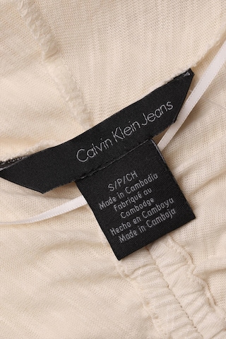 Calvin Klein Jeans Strickjacke S in Weiß