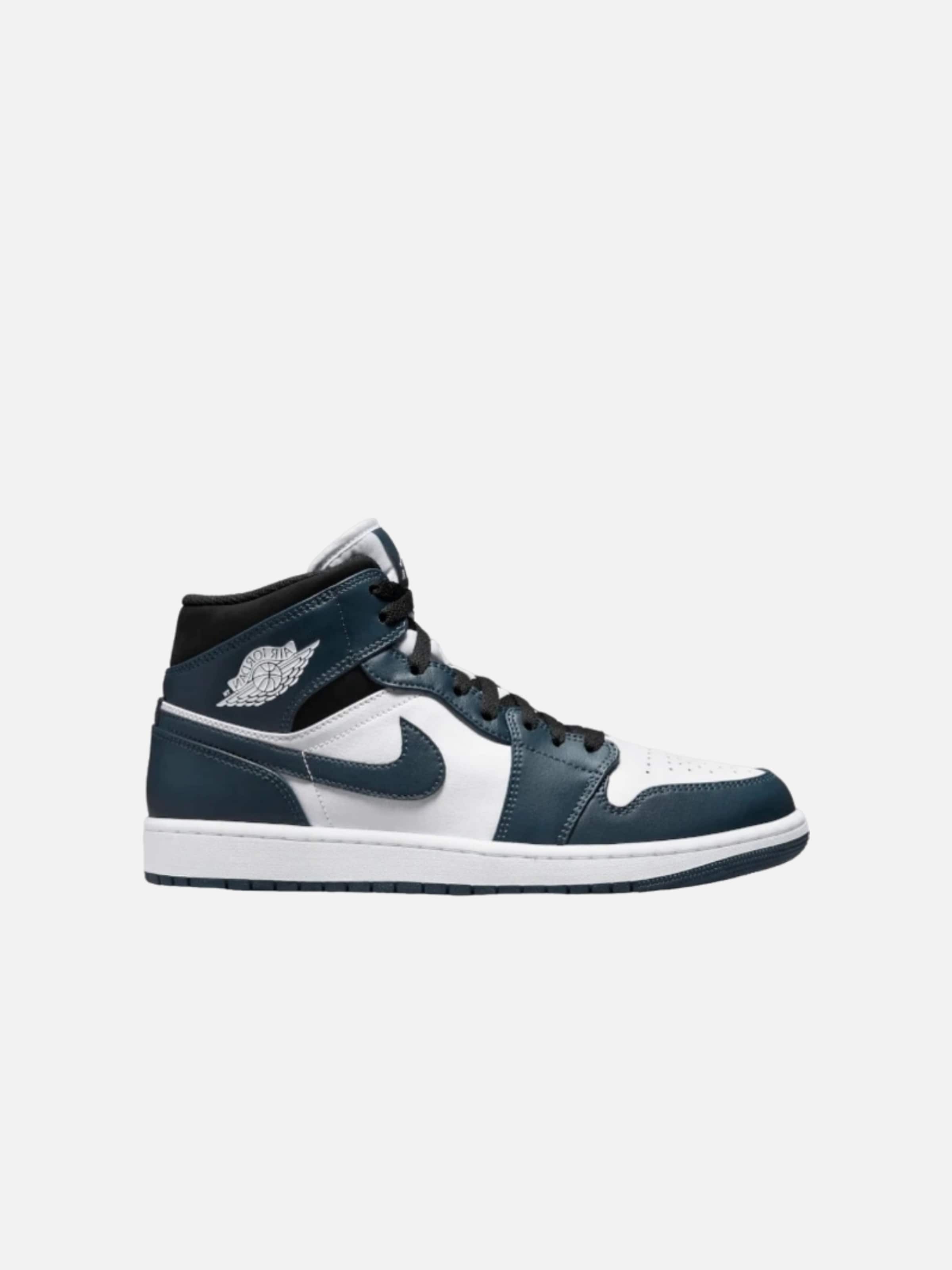 Sneaker alta 'Air Jordan 1' di Jordan in blu: frontale