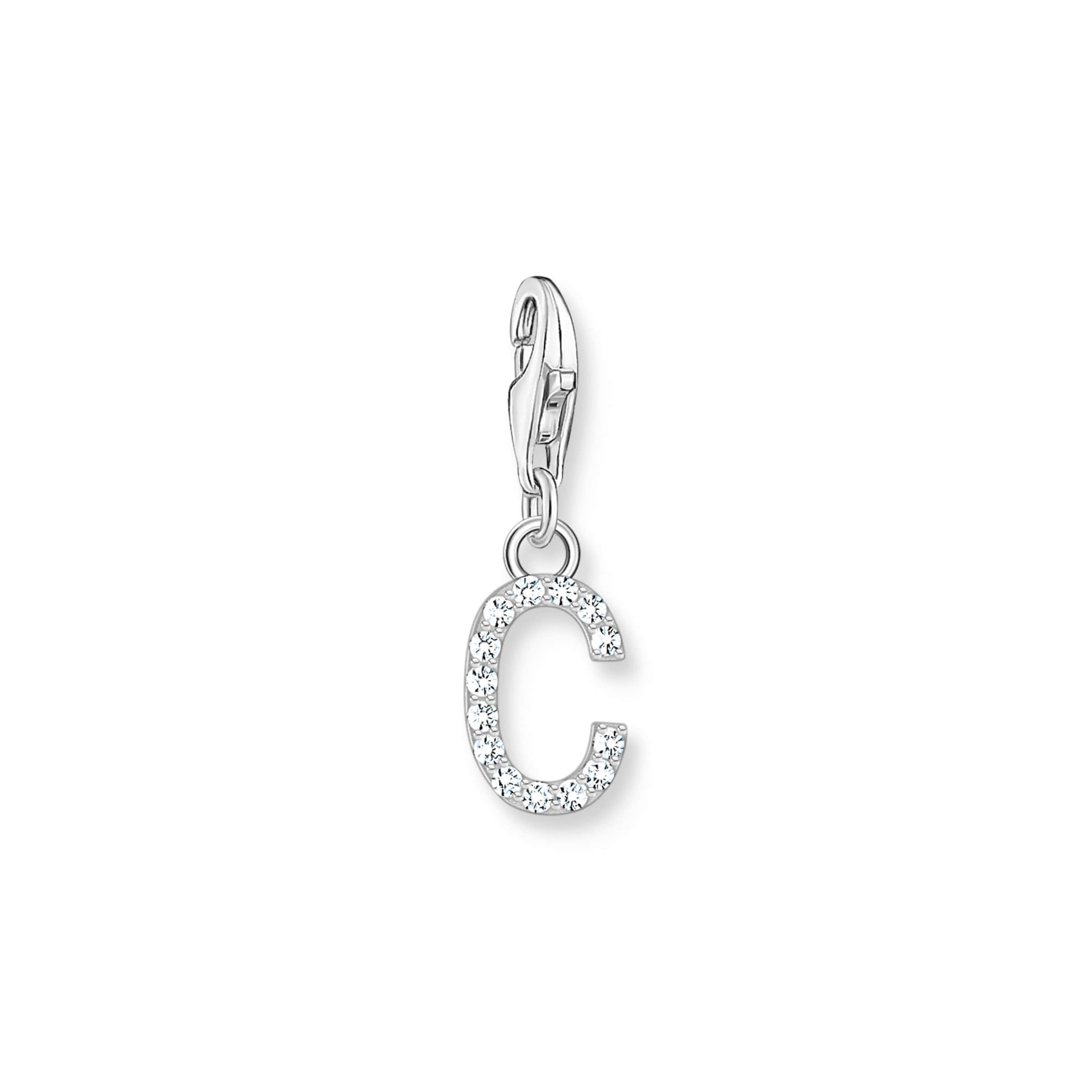 Thomas Sabo Anhänger 'Buchstabe C' in Silber: Vorderseite