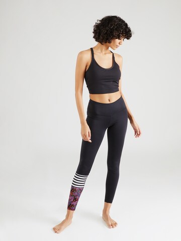 Hey Honey Skinny Sportbroek 'Millefleurs' in Zwart