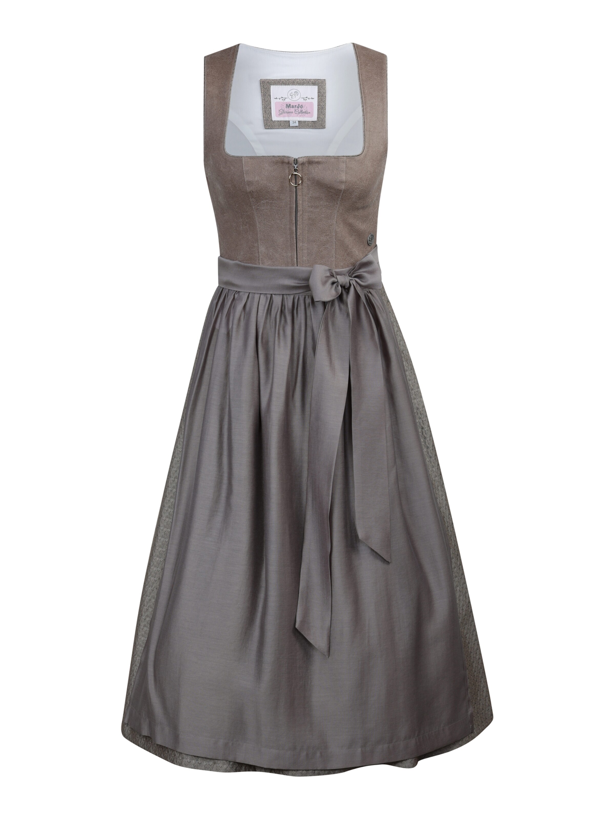 Dirndl 'Petershausen' MARJO en marron : devant