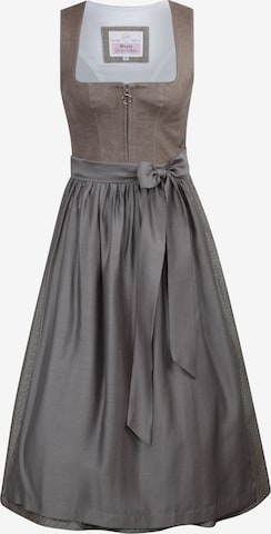 Dirndl 'Petershausen' MARJO en marron : devant
