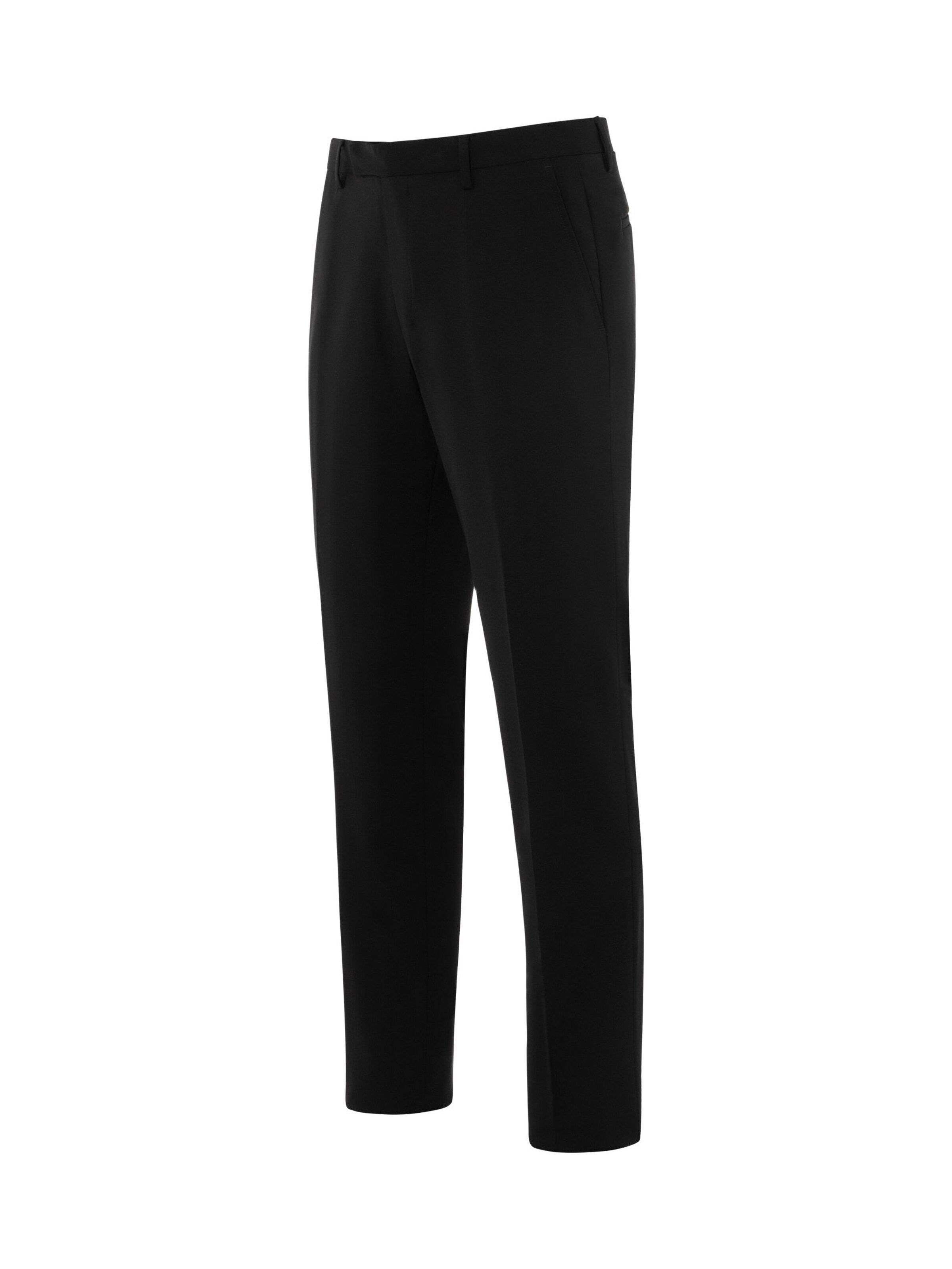 Thomas Goodwin Slim fit Pleated Pants in Black