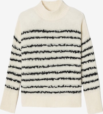 Pull-over 'AUGUST' Le Temps Des Cerises en blanc : devant