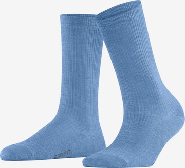 ESPRIT Socken 'Reflection Rib' in Blau: Vorderseite