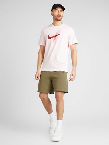 Nike Sportswear T-Shirt 'SWOOSH' in Pink