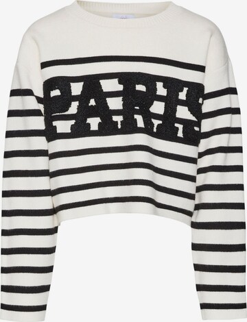 Vero Moda Girl Sweater 'ARIAPARIS' in Beige: front