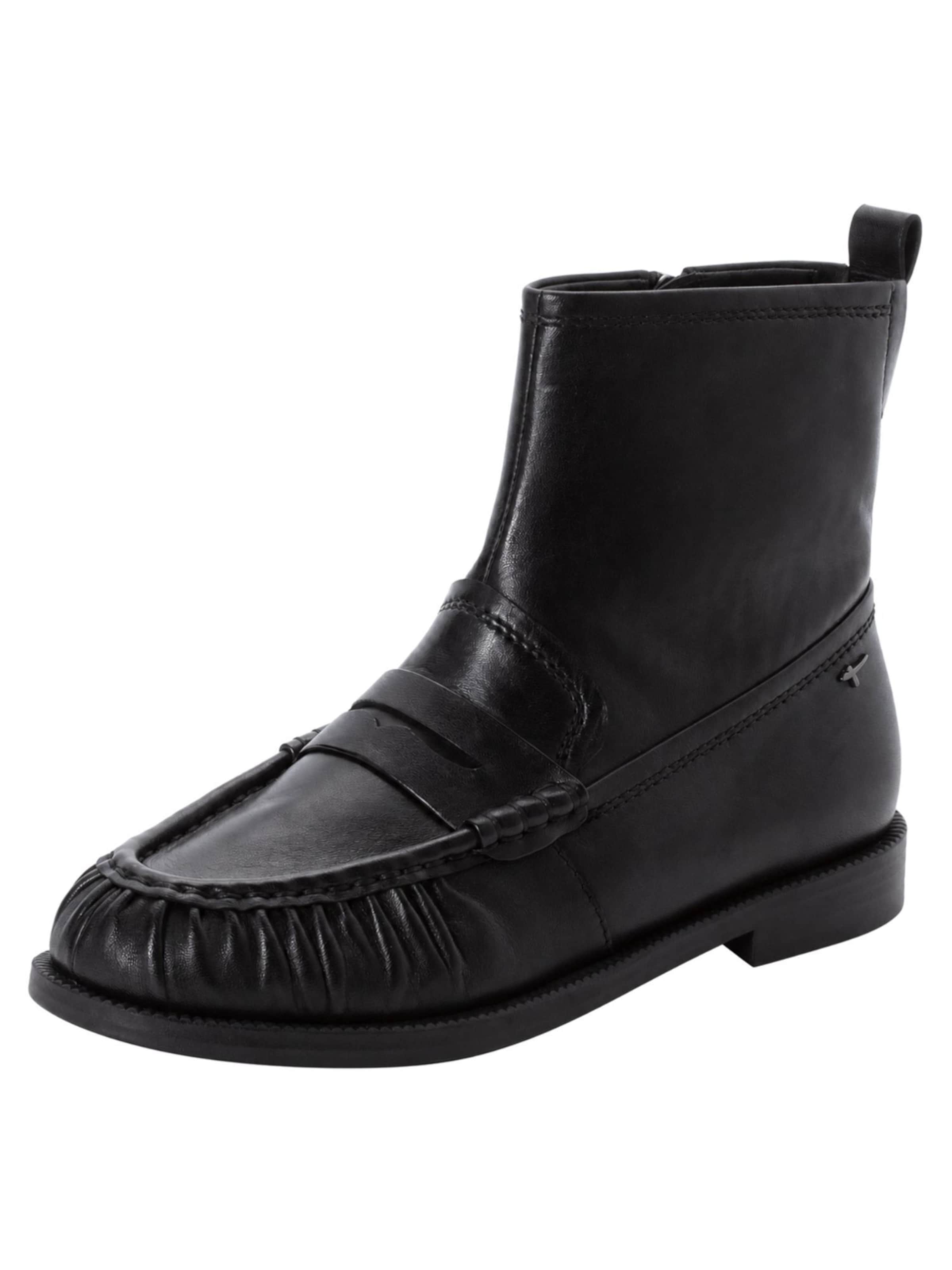 Bottines Tamaris en noir : devant