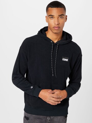 CONVERSE Sweatshirt in Zwart: voorkant