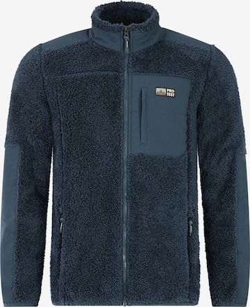 PROTEST Fleece Jacket 'PRTBleaker' in Blue: front