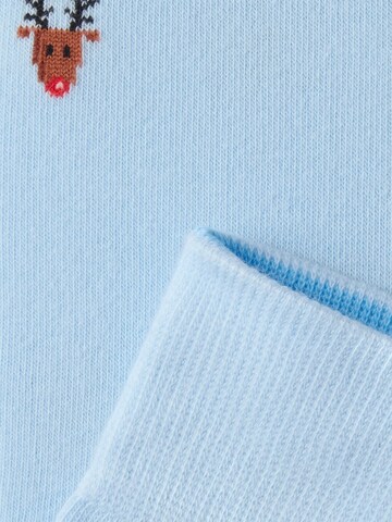 Von Jungfeld Socken 'mit Weihnachtsmotiven' in Blau