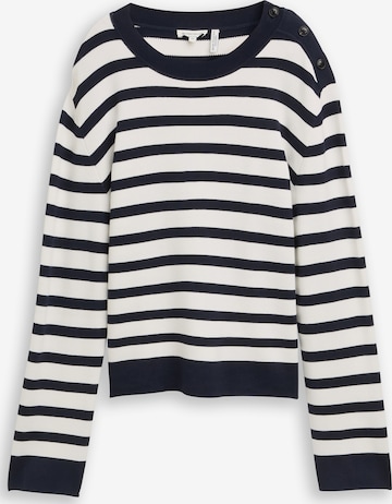 Pull-over TOM TAILOR en blanc : devant