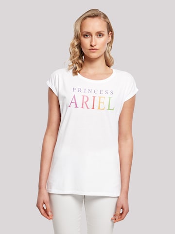 F4NT4STIC Shirt 'Disney The Little Mermaid Ariel' in White: front