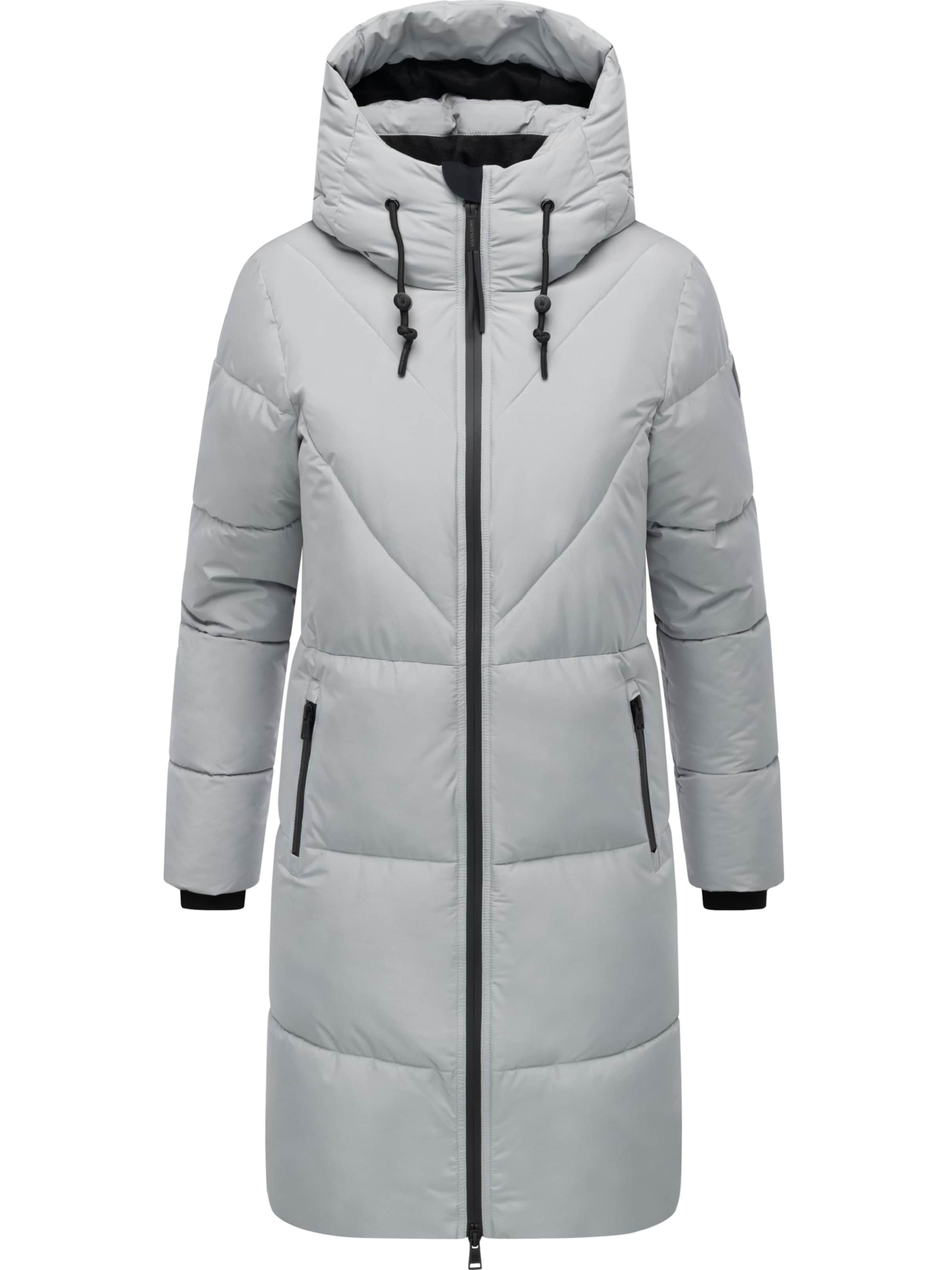 NAVAHOO Winter coat 'Kältekuschel XIV' in Grey: front
