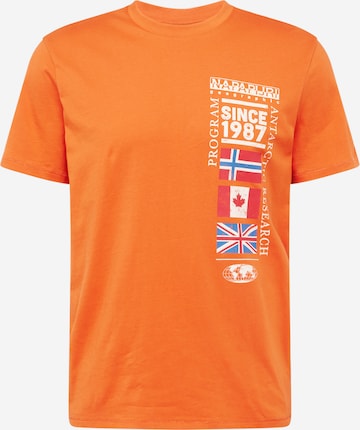 NAPAPIJRI Shirt 'TURIN 1' in Oranje: voorkant