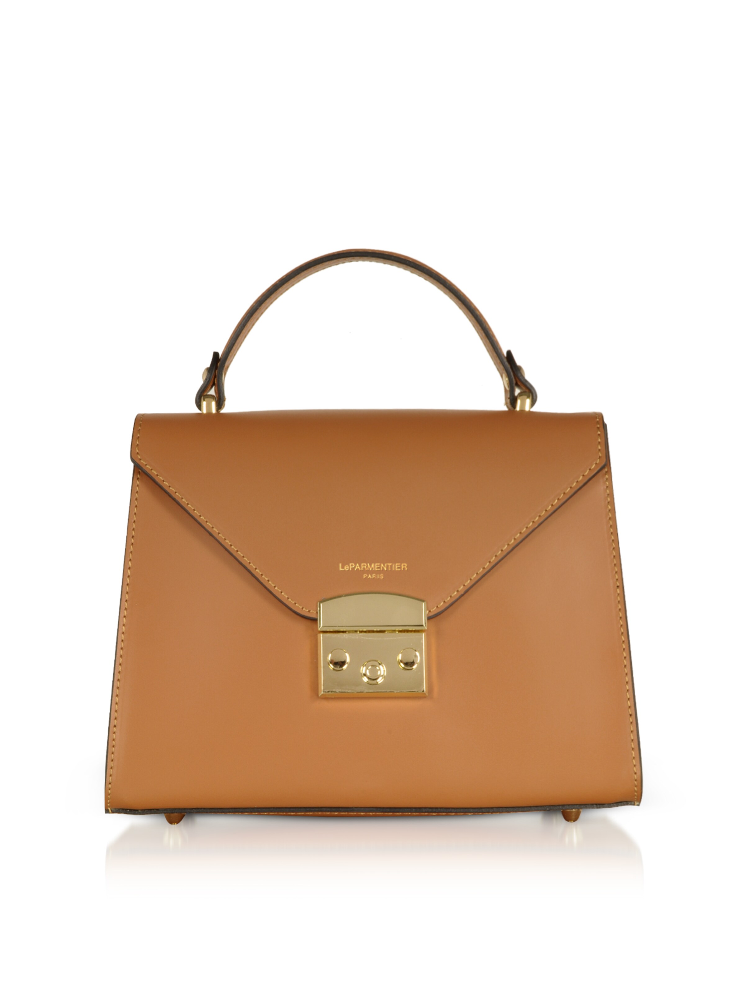 LeParmentier Handtas 'Peggy' in Bruin: voorkant