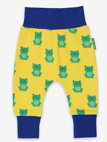 Toby Tiger Regular Hose 'Bio-Baumwoll Baby Pumphose mit Frosch-Druck'‌ in Gelb: Vorderseite