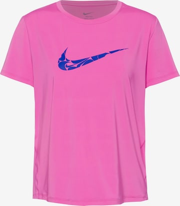 NIKE Functioneel shirt 'ONE SWSH HBR' in Roze: voorkant