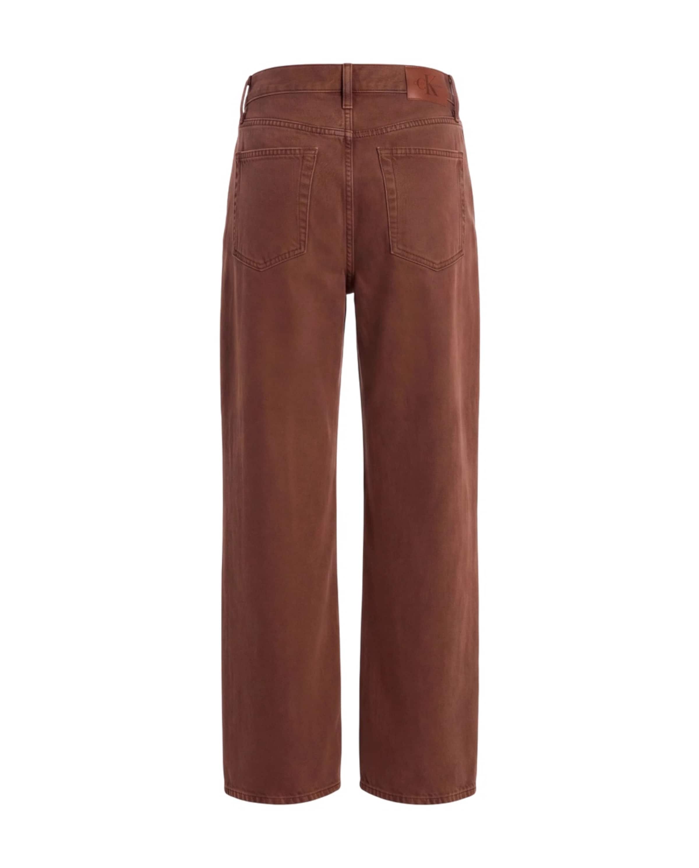 Calvin Klein Jeans Wide leg Τζιν σε καφέ