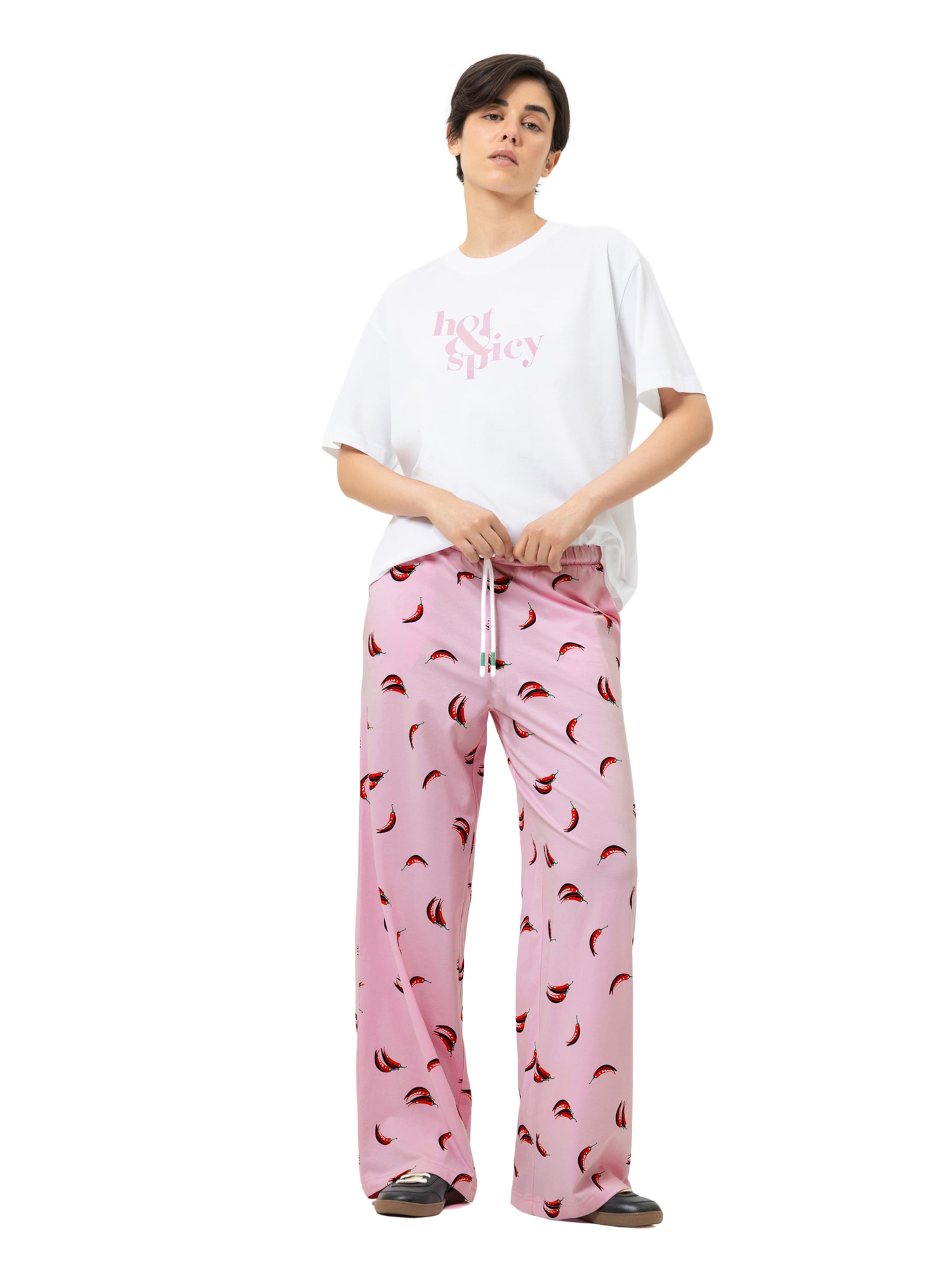 Mey Hose lang '  Spice It Up ' in Pink: Vorderseite