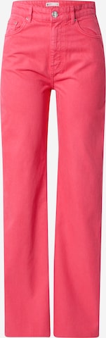 Gina Tricot Wide leg Jeans 'Idun' i rosa: framsida