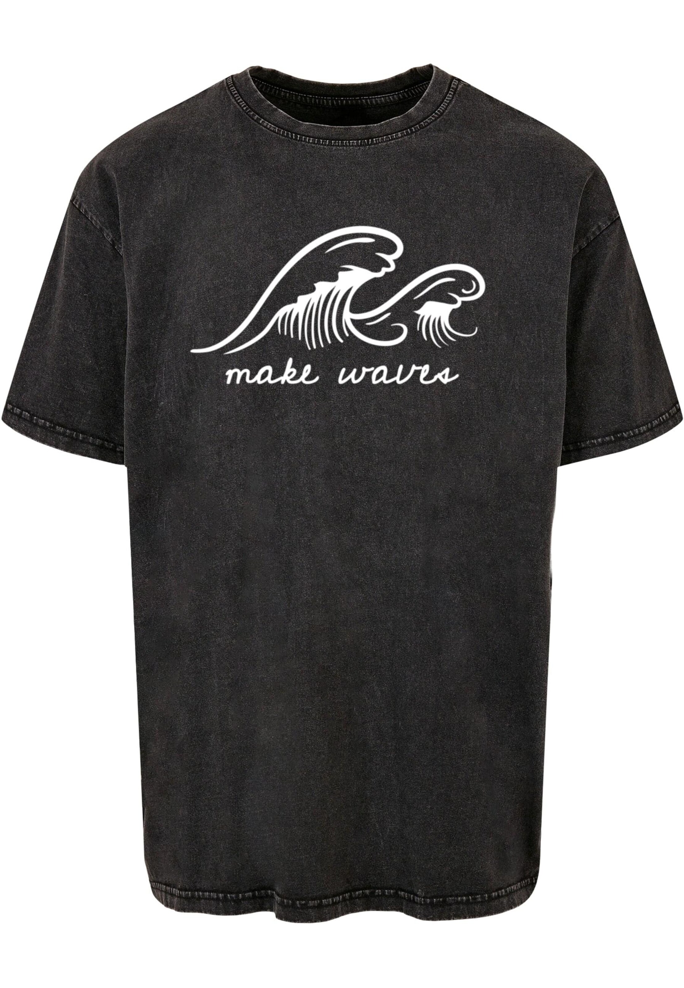 Merchcode Shirt 'Summer - Make waves' in Grey: front